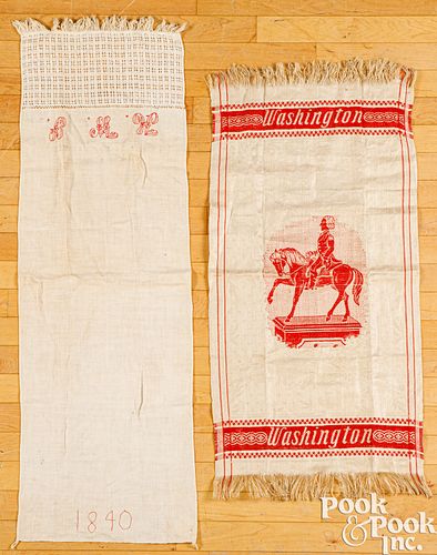 TWO SHOW TOWELSTwo show towels,
