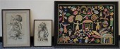 TWO SIAMESE PAINTINGS AND AN O