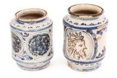 Two Sicilian Maiolica albarell