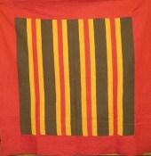 TWO SIDED "BARS" PATTERN QUILT
