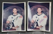 TWO SIGNED APOLLO XI PORTRAITS