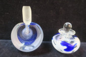 TWO SIGNED ART GLASS PERFUME B