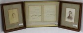 TWO SIGNED AUTOGRAPHED LETTERS