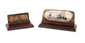TWO SIGNED BILL FEENEY FOSSIL