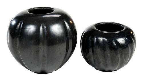 TWO SIGNED BLACKWARE MELON