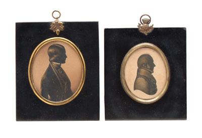 Two signed British silhouettes,