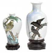 TWO SIGNED CHINESE PORCELAIN V