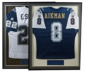 TWO SIGNED COWBOYS FOOTBALL JE