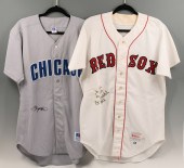 TWO SIGNED MLB JERSEYS: 1) Ell