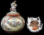 TWO SIGNED NATIVE AMERICAN PIE