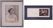 TWO SIGNED PHOTOGRAPHS, QUEEN