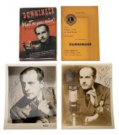 TWO SIGNED PHOTOS, A PROGRAM,