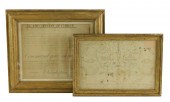 TWO SIGNED PIECES OF EARLY 19T