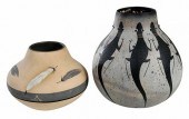 TWO SIGNED SOUTHWESTERN VESSEL