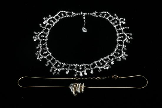 TWO SIGNED SWAROVSKI CRYSTAL