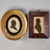 TWO SILHOUETTE PORTRAITSTwo 19