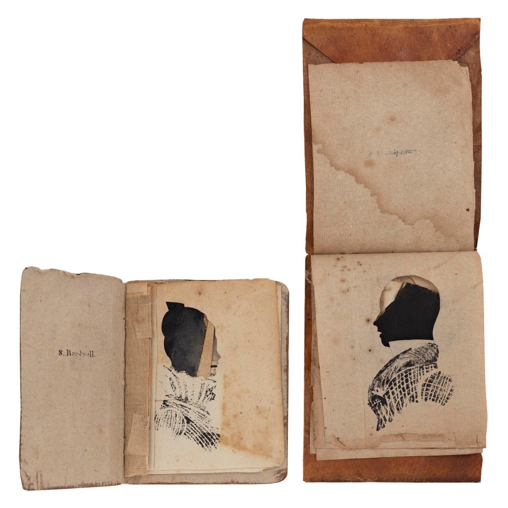 TWO SILHOUETTE SAMPLE ALBUMS,