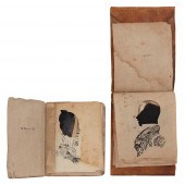 TWO SILHOUETTE SAMPLE ALBUMS,