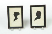 TWO SILHOUETTES.  American  ea