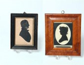 TWO SILHOUETTES.  American or