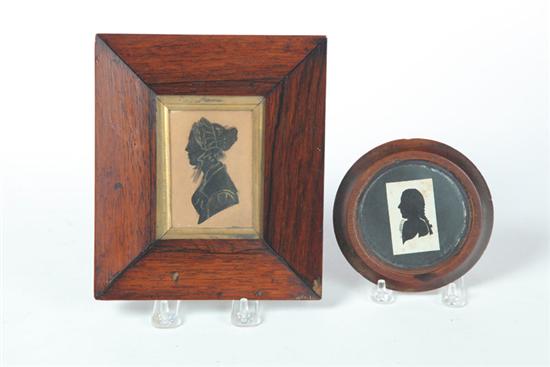 TWO SILHOUETTES.  American or