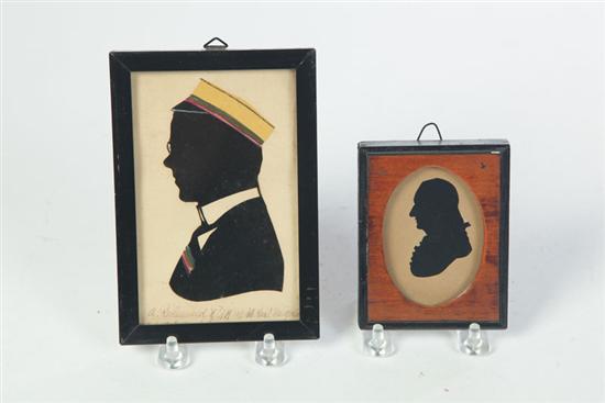 TWO SILHOUETTES.  American or