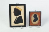 TWO SILHOUETTES.  American or
