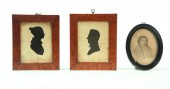 TWO SILHOUETTES AND PORTRAIT.