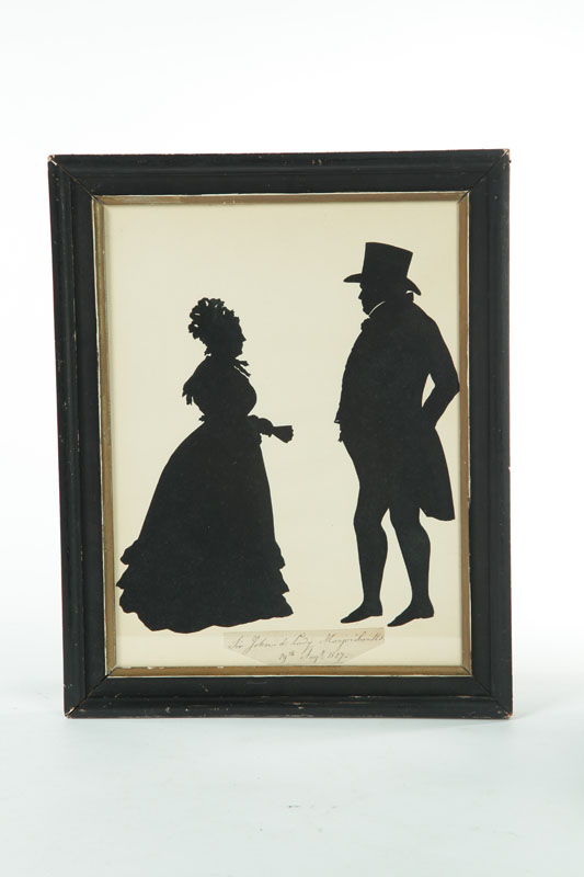 TWO SILHOUETTES MOST LIKELY BY