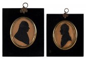 TWO SILHOUETTES ON PAPER AMERI