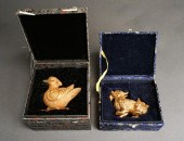 TWO SILK BROCADE CASED CHINESE