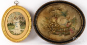 TWO SILK EMBROIDERIES<br>Two E