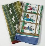Two Silk Scarves Hermesthe fir