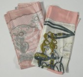 Two Silk Scarves Hermesthe fir