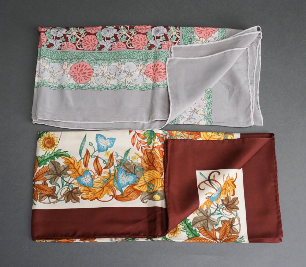 TWO SILK SCARVESTwo Silk