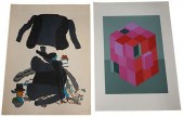 TWO SILKSCREEN PRINTSTwo Silks