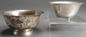 TWO SILVER BOWLS: STERLING 'PA