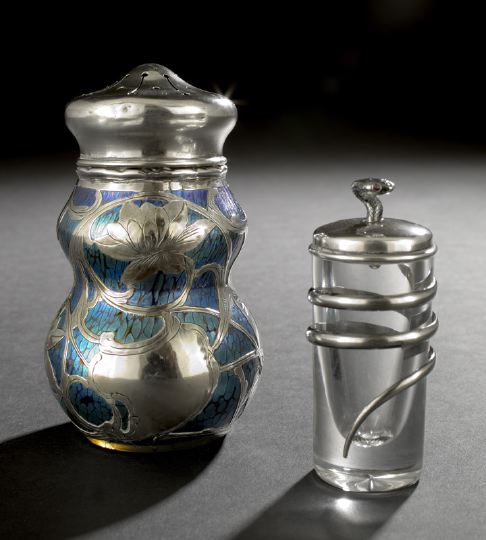 Two Silver Decorative Items,  first