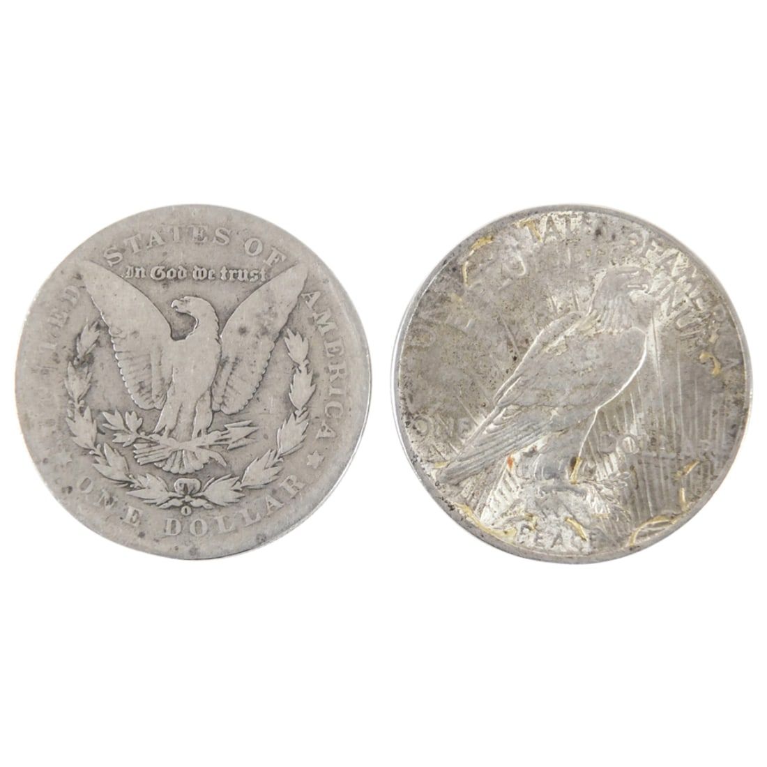 TWO SILVER DOLLARSGrouping of Two