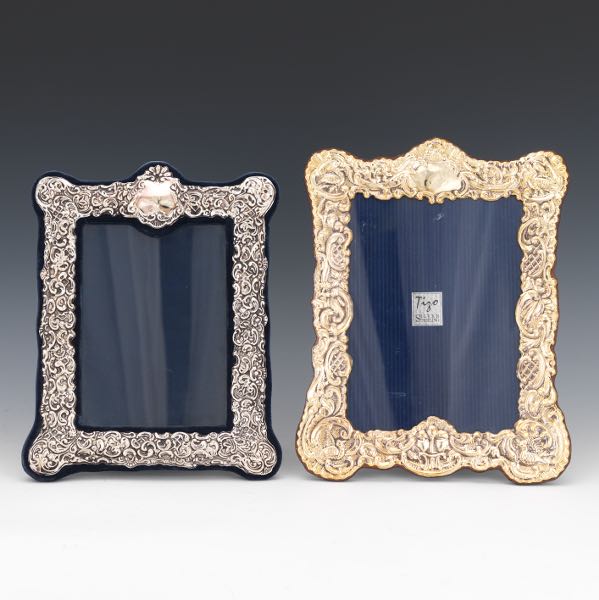 TWO SILVER FRAMES   One Italian