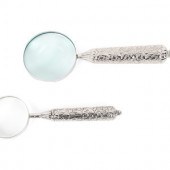 Two Silver-Plate Hand Magnifie