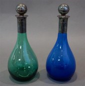 TWO SILVER PLATE MOUNTED COLOR