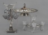 Two silver plated epergnes 19