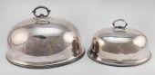 TWO SILVER PLATED MEAT DOMES 1