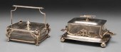 Two Silver-Plated Sardine Serv