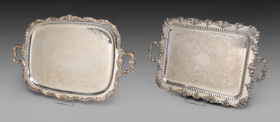 Two Silver-Plated Trays 20th