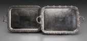 Two Silver-Plated Trays Englis