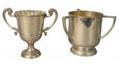 TWO SILVER TROPHIES, ONE HAVIN