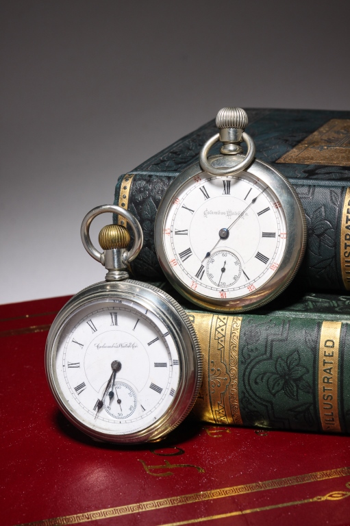TWO SILVEROID COLUMBUS WATCH CO.