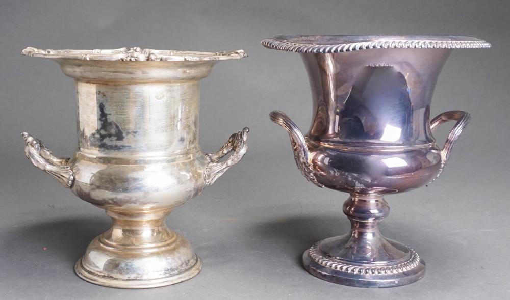 TWO SILVERPLATE CAMPANIA FORM